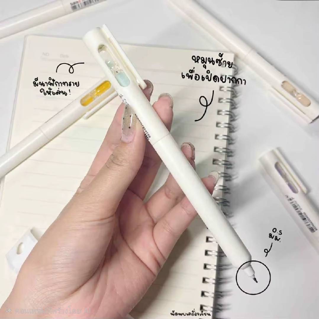 ปากกาเจลนาฬิกาทราย 0.5 mm.